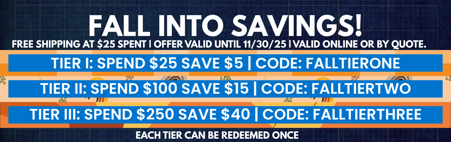 Fall into savings fixed date