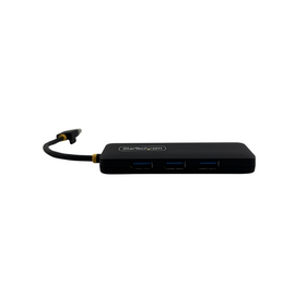 Black USB hub with StarTech.com branding on a white background