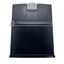 3M Desktop Document Holder with Clip and Guide Bar, Black/Silver, Plastic - DH340MB-1