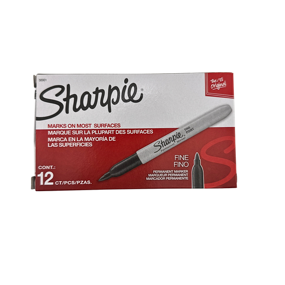 Sharpie permanent marker set packaging on a white background