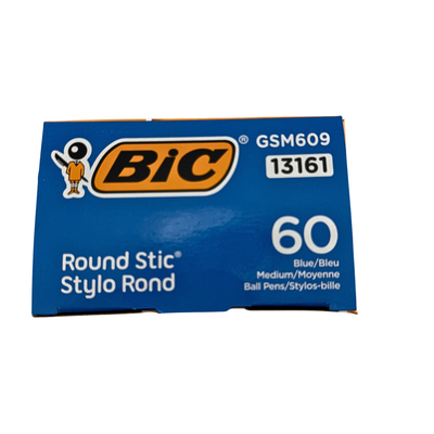 BIC Round Stic ball pen refills packaging on a white background