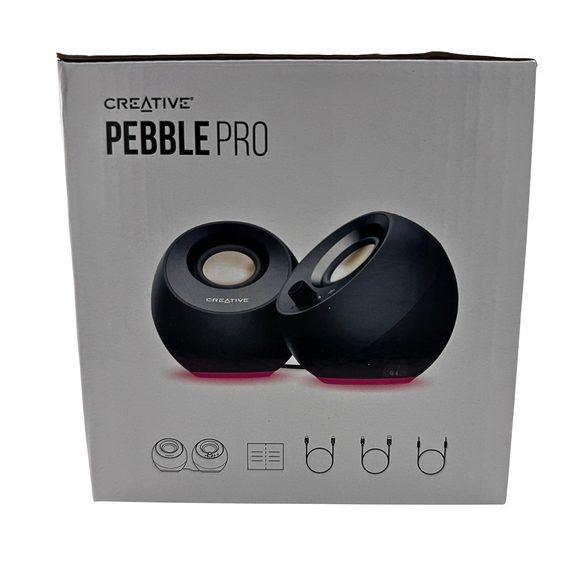 Creative Pebble Pro 2.0 Bluetooth Speaker System - Black