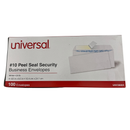 Box of Universal #10 Peel Seal Security Business Envelopes on a white background