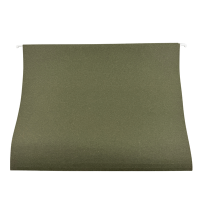 Green file folder on a white background