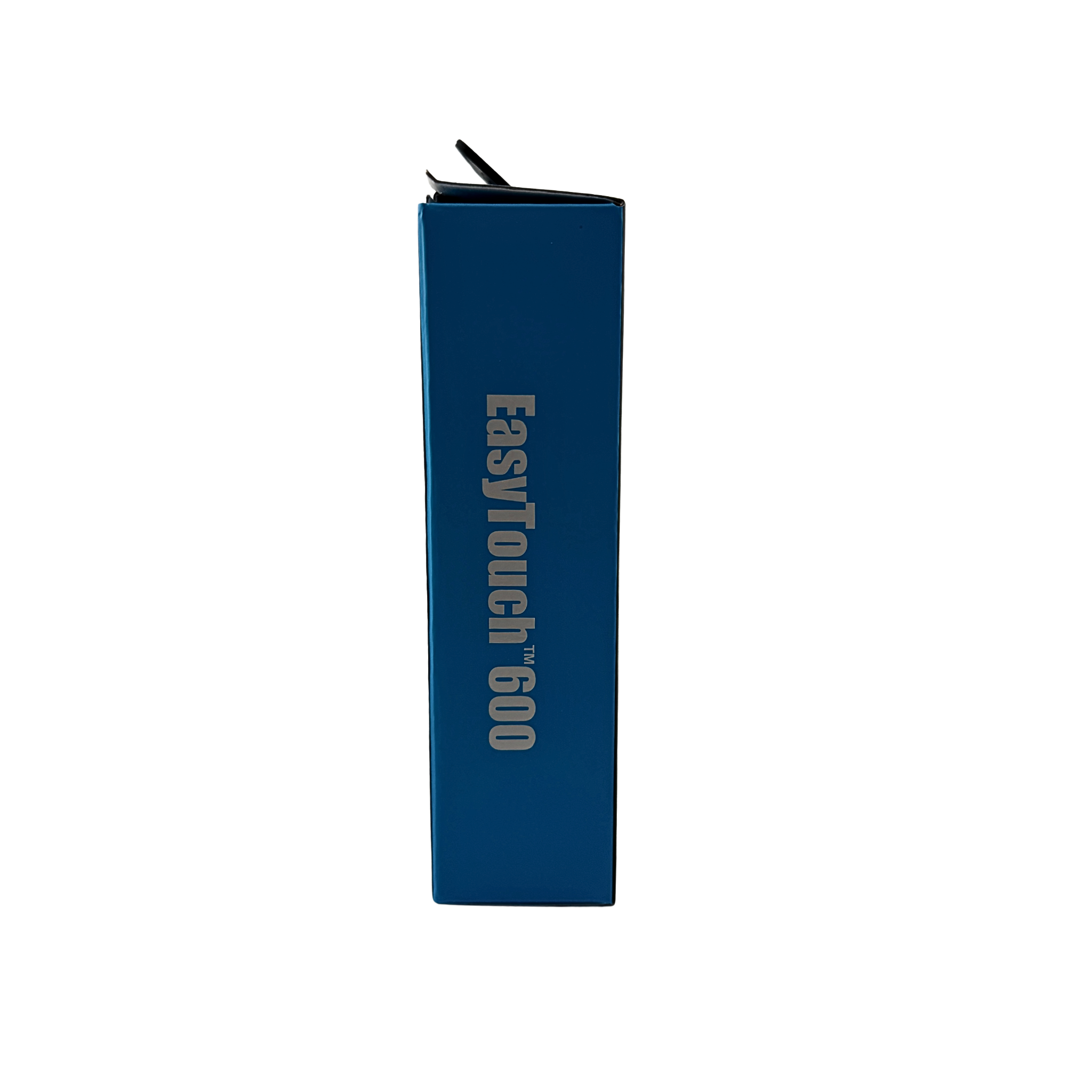 Blue device with 'EasyTouch 600' branding on a white background