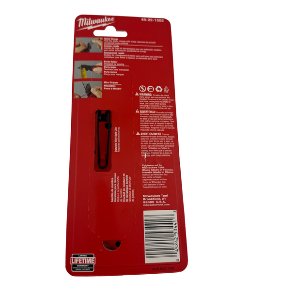 Milwaukee Tool FASTBACK Folding Utility Knife with Blade Storage - 48-22-1502