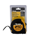 Titan tape measure with packaging on a white background
