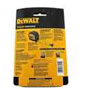 DeWalt tape measure packaging with yellow and black design