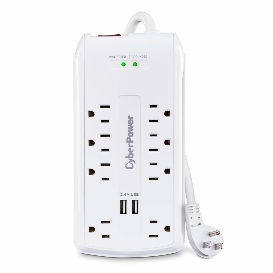 CyberPower CSP806U Professional 8-Outlet Surge Protector - 3000 J Surge Suppression