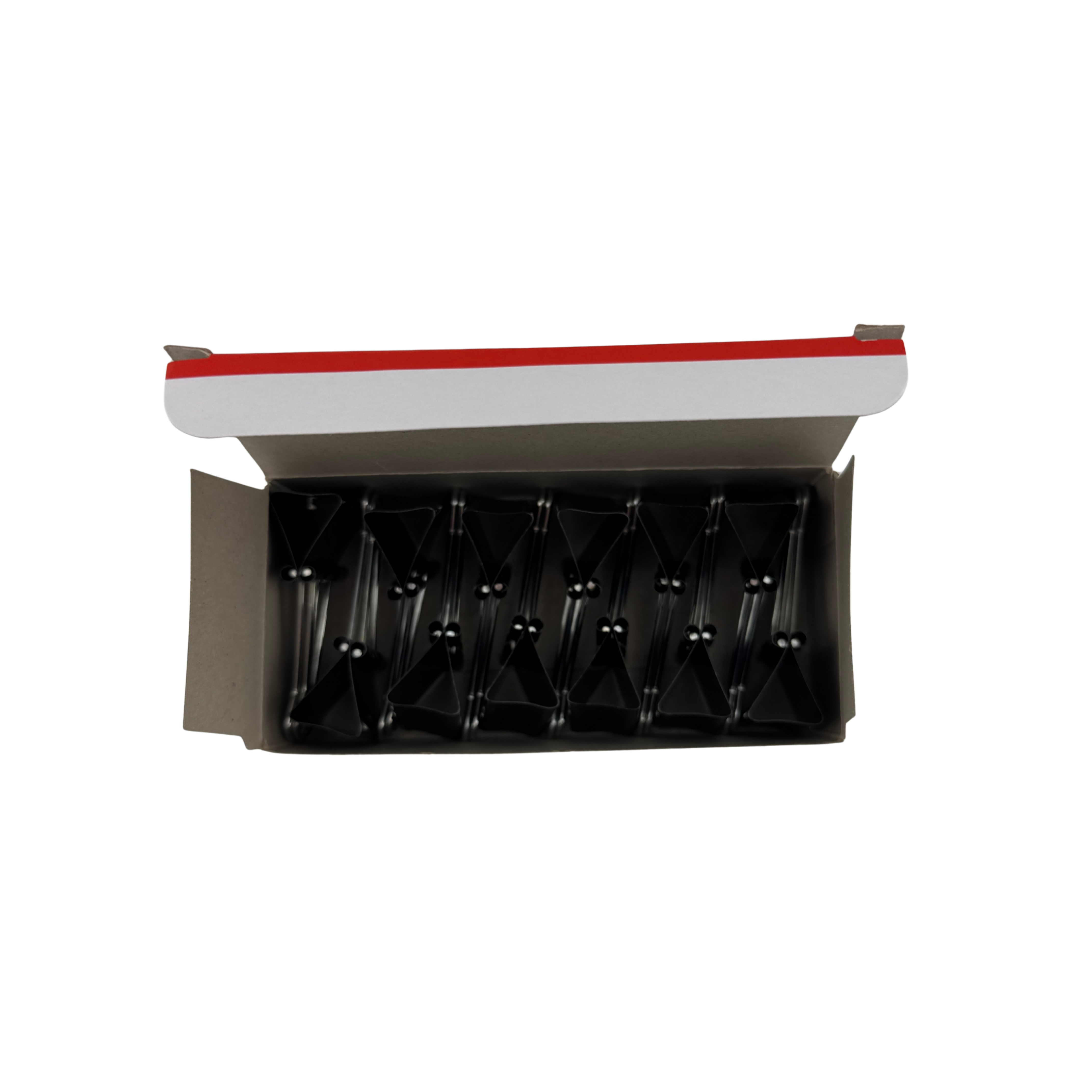 Universal Binder Clips, Medium, Black/Silver, 12/Box, 0.63" Capacity - 0