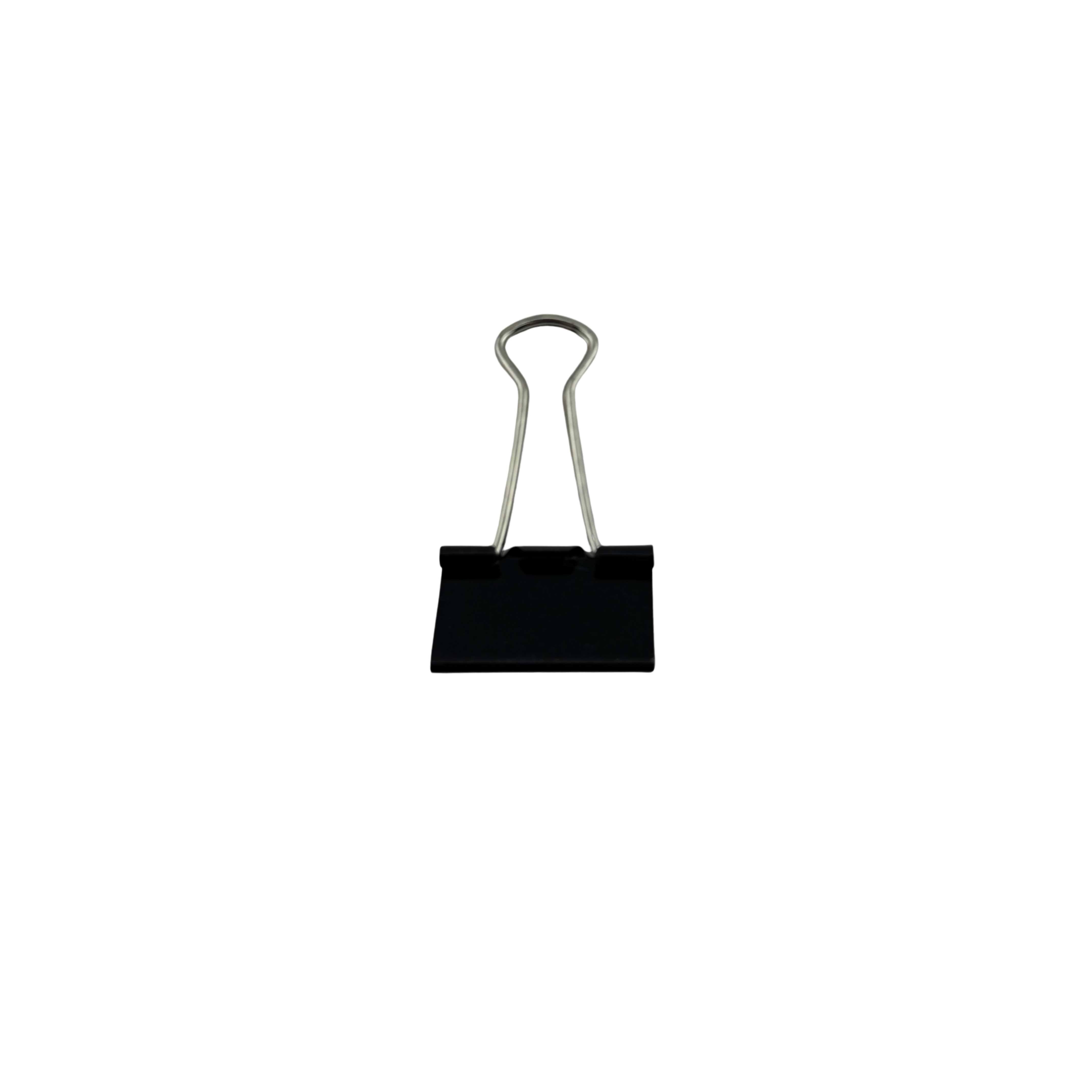 Universal Binder Clips, Medium, Black/Silver, 12/Box, 0.63" Capacity