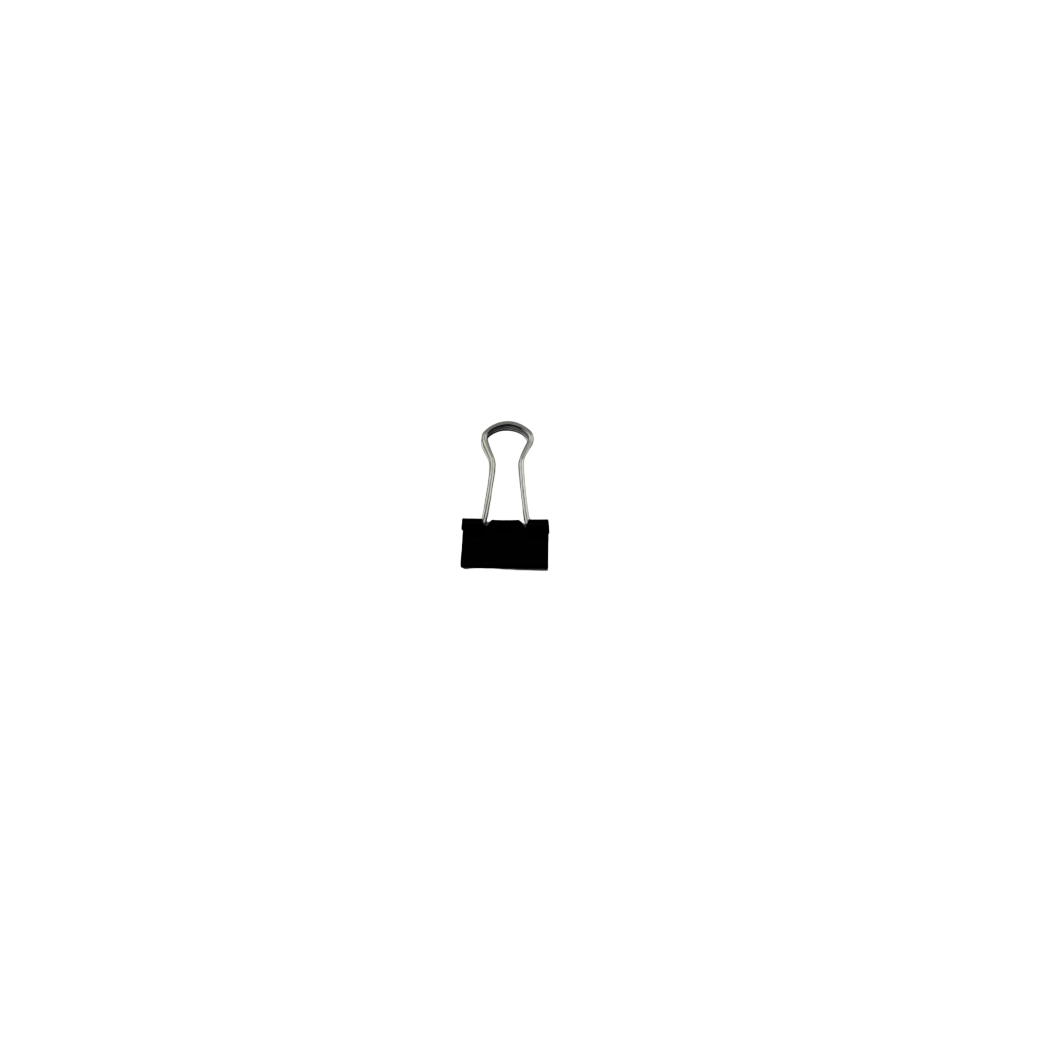 Universal Binder Clips, Mini, Black/Silver, 36/Box, 1/4" Capacity - 0