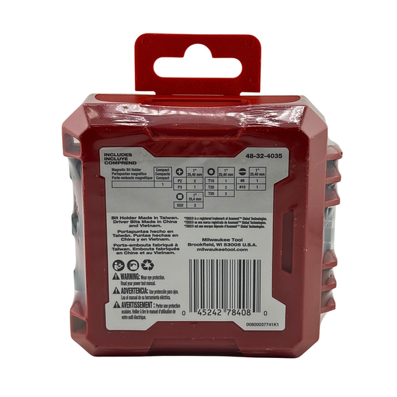 Milwaukee Tool SHOCKWAVE Impact Duty Driver Bit Set - 13PC - 48-32-4035