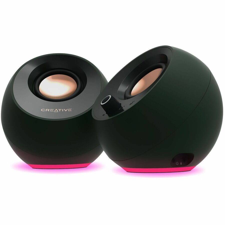 Creative Pebble Pro 2.0 Bluetooth Speaker System - Alpine Green - 0