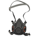 Black half-mask respirator with 3M logo on a white background