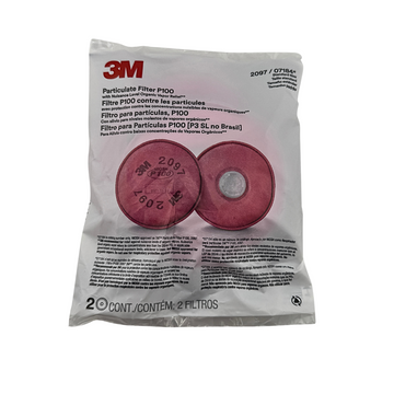 3M Replacement Filter 2097 - Replacement Filter for 3M Half Mask P100 Respirators 2/PK