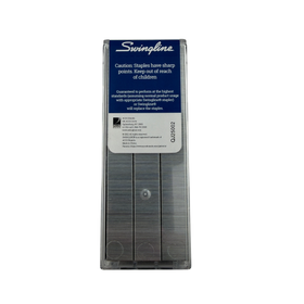 Swingline staple pack with clear cover on a white background