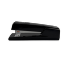 Black stapler on a white background