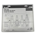 Titan plier set packaging with illustrations of four different pliers on a white background