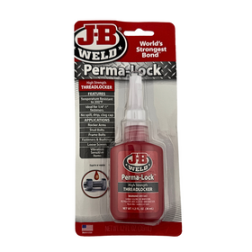 JB Weld Perma-Lock threadlocker packaging on a white background