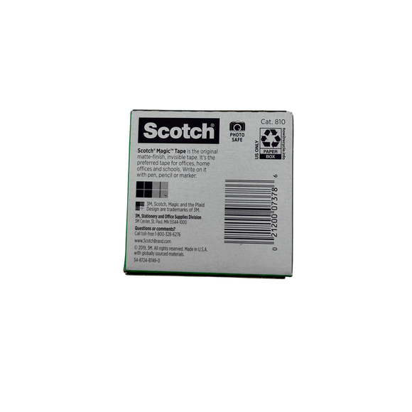 Scotch Magic Tape on a White Background
